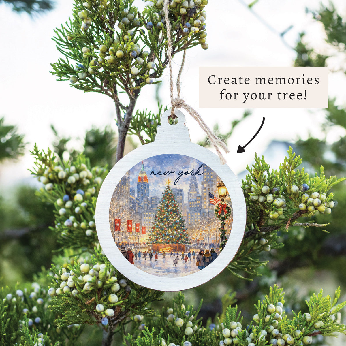 New York City Christmas Tree Ornament