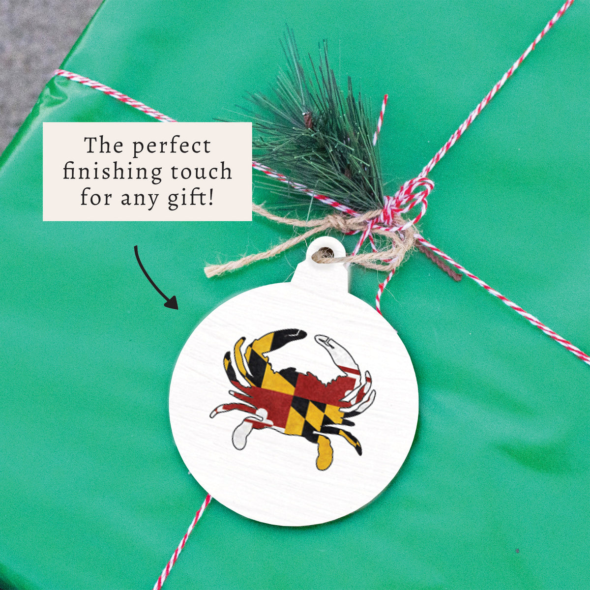 Maryland Flag Crab Ornament