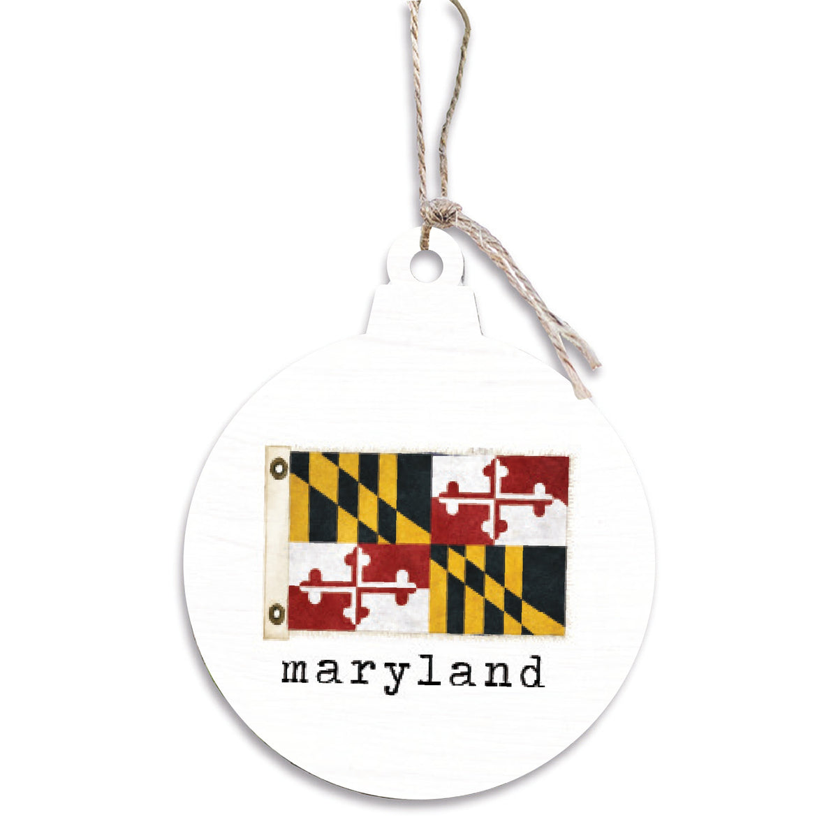 Maryland Vintage Flag Ornament