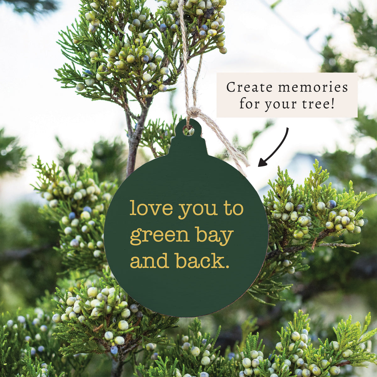 Love You To Green Bay Ornament