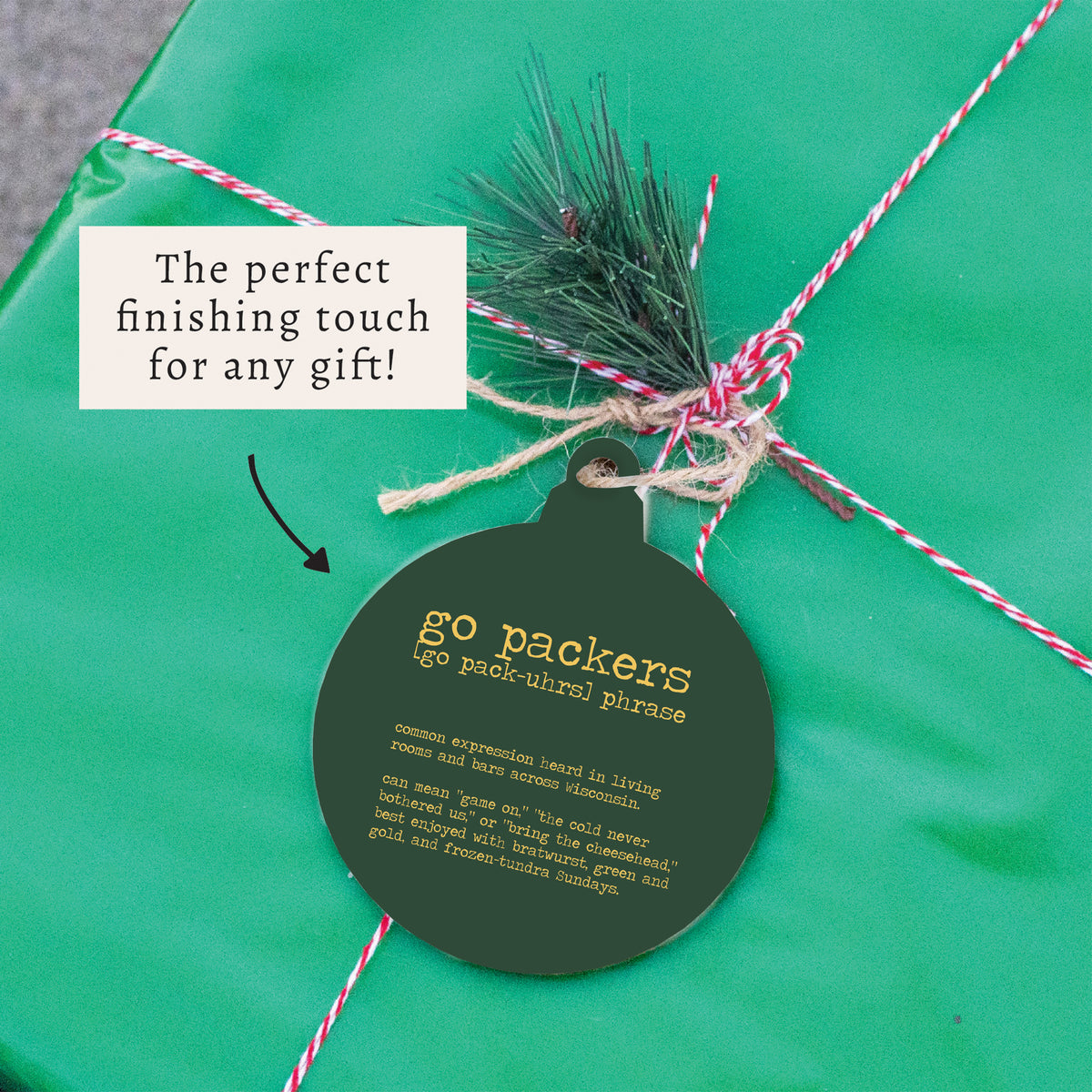 Go Packers Defintion Ornament