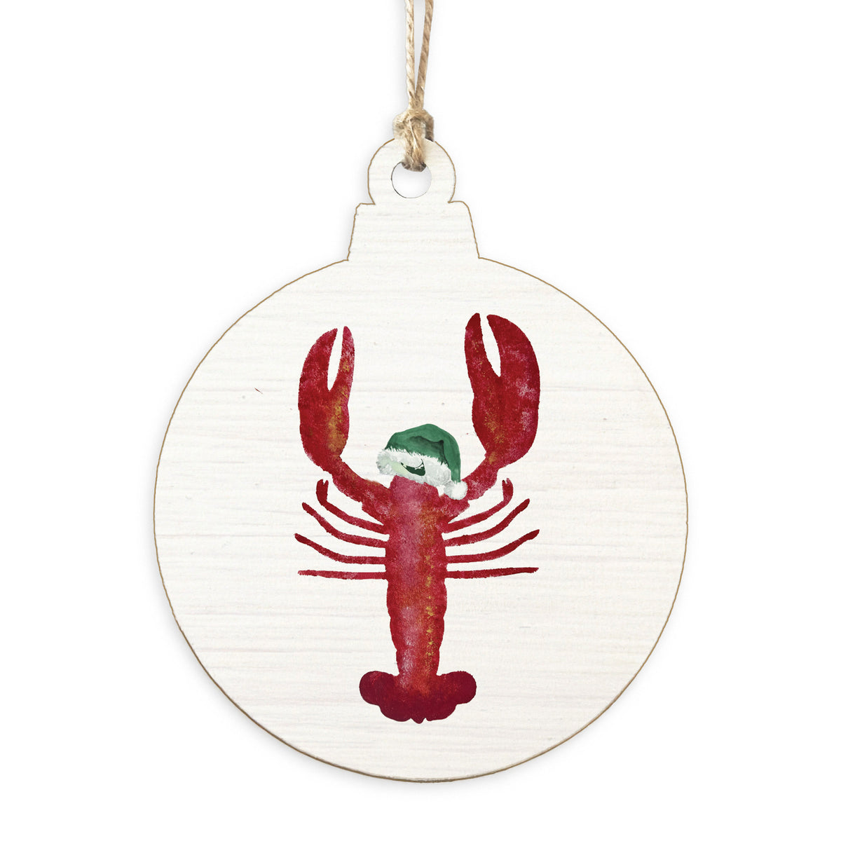 Nantucket Santa Lobster Ornament
