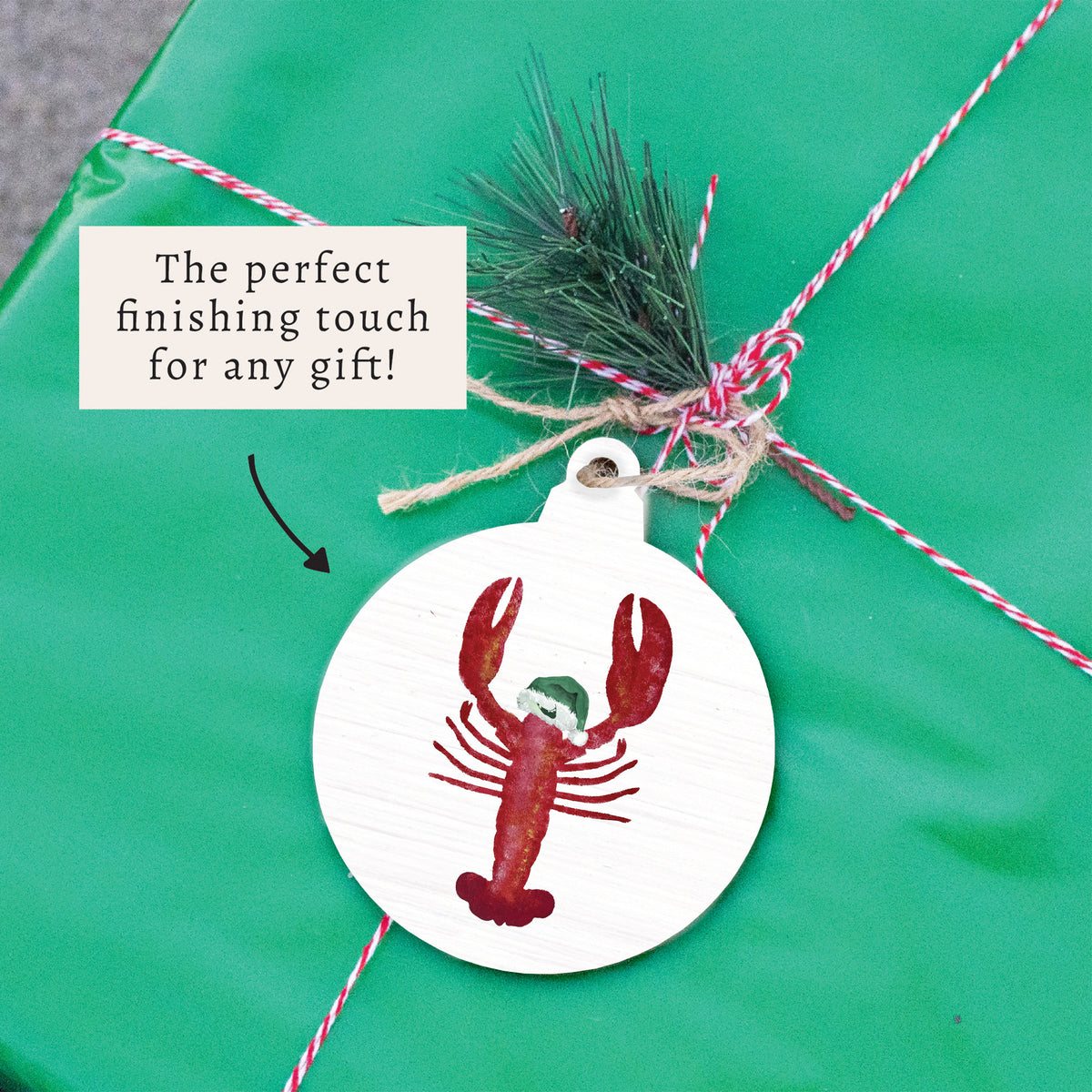 Nantucket Santa Lobster Ornament
