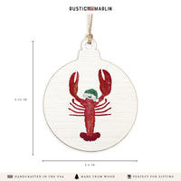Nantucket Santa Lobster Ornament