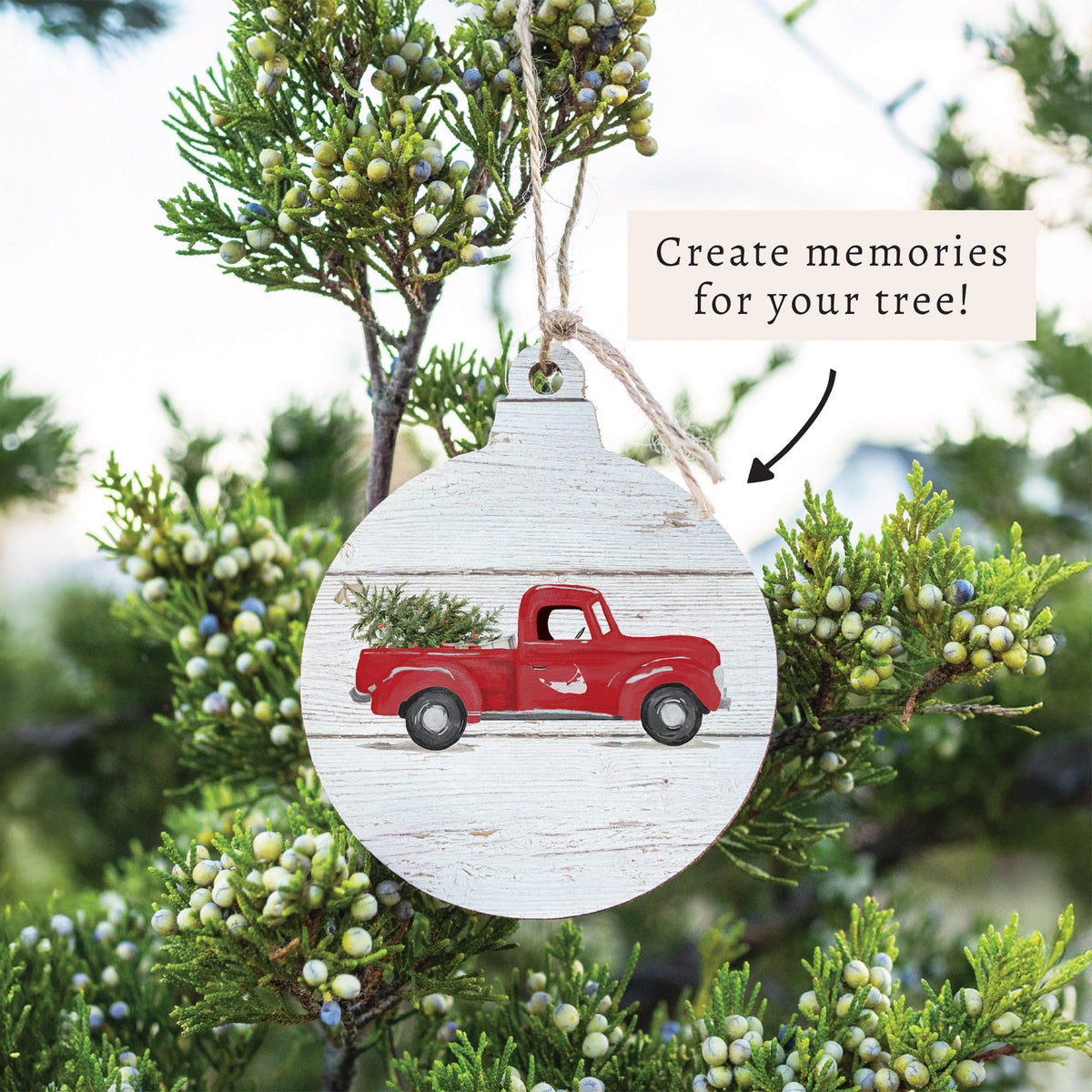 Nantucket Christmas Tree Truck Ornament