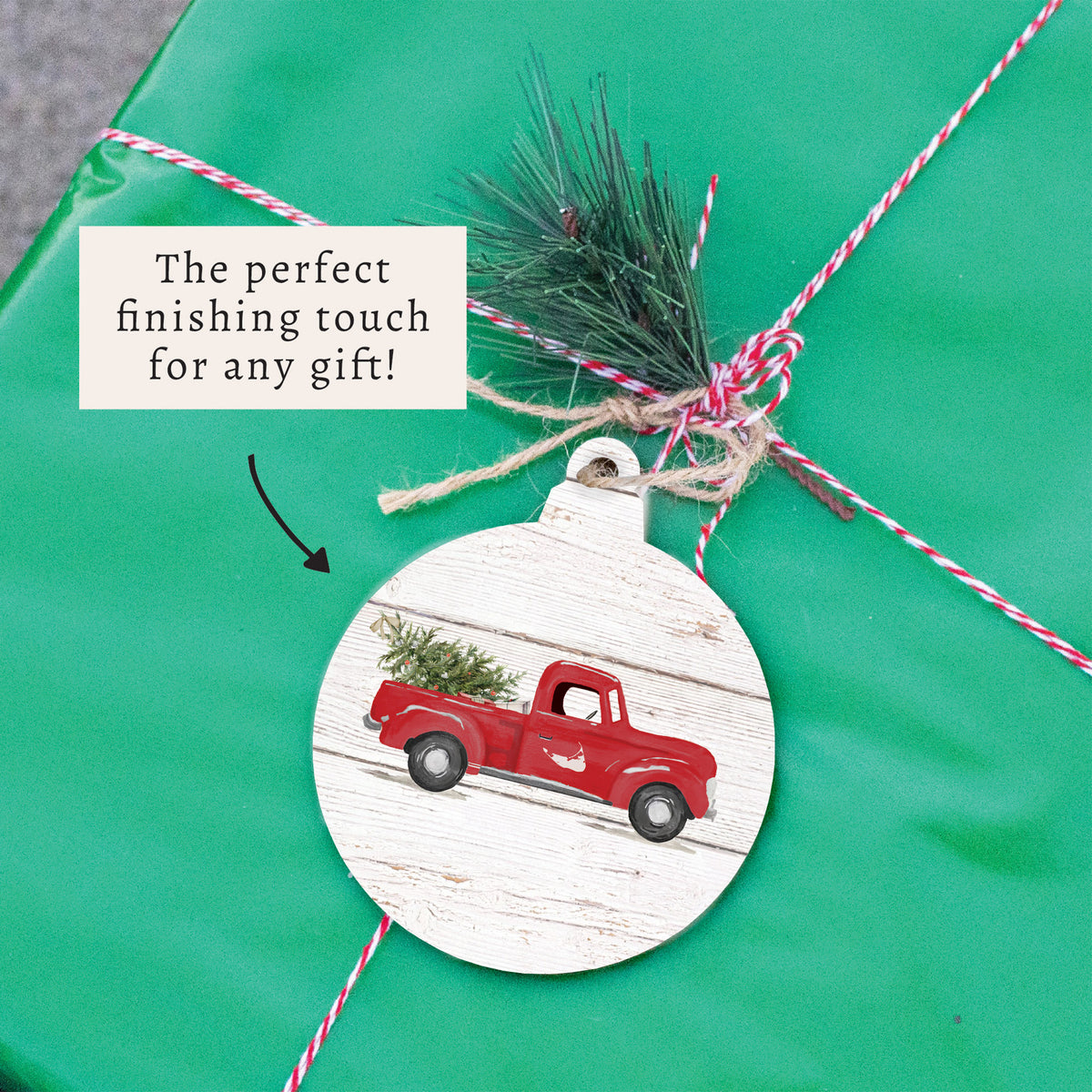 Nantucket Christmas Tree Truck Ornament