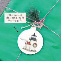 Holiday Brant Point Lighthouse Ornament