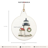 Holiday Brant Point Lighthouse Ornament