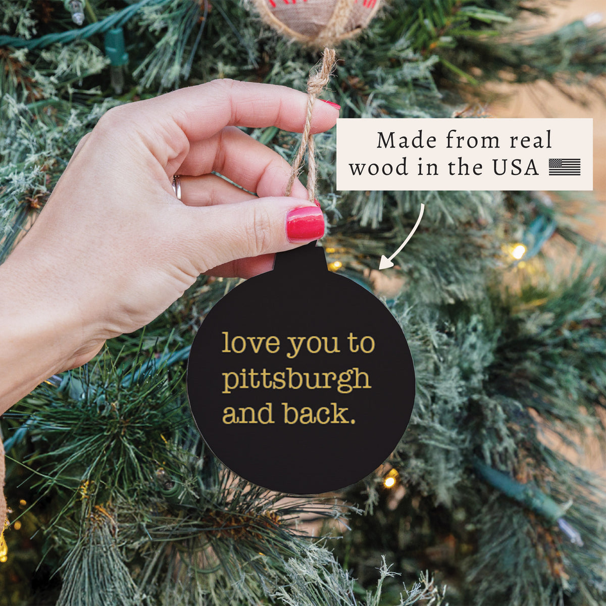 Love You To Pittsburg Ornament