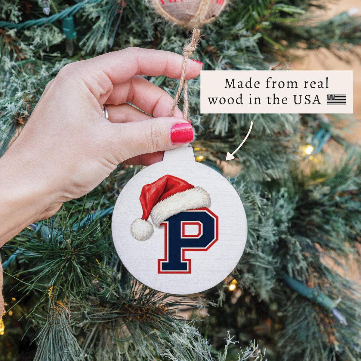 Pembroke Santa Hat P Ornament