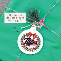 Titans Holiday Wreath Ornament