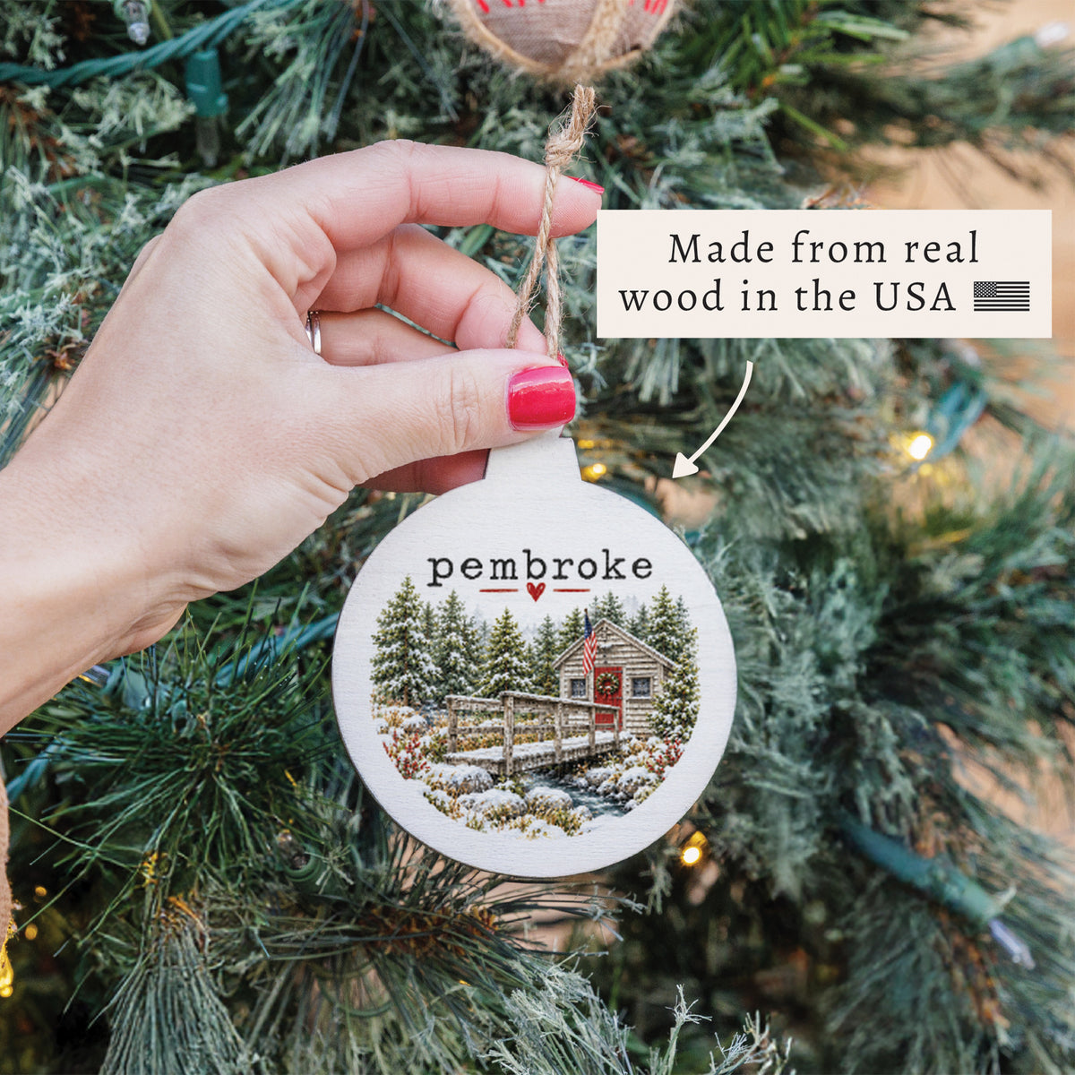 Pembroke Winter Bridge Ornament
