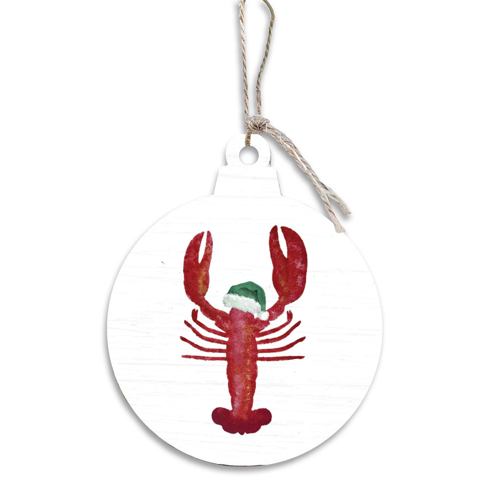 Santa Lobster Ornament