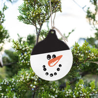Snowman Face Ornament