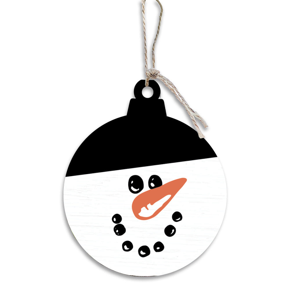 Snowman Face Ornament