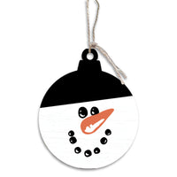Snowman Face Ornament