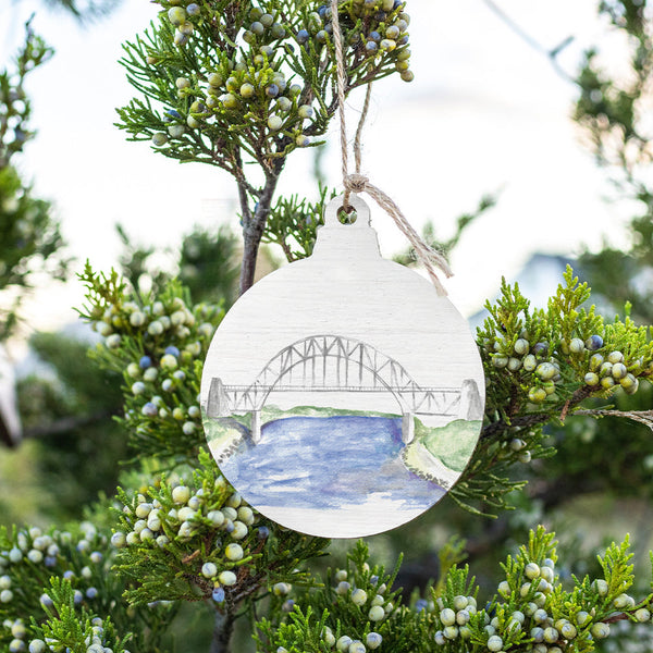 Watercolor Bridge Ornament