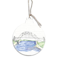 Watercolor Bridge Ornament