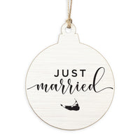 Just Married Nantucket Ornament