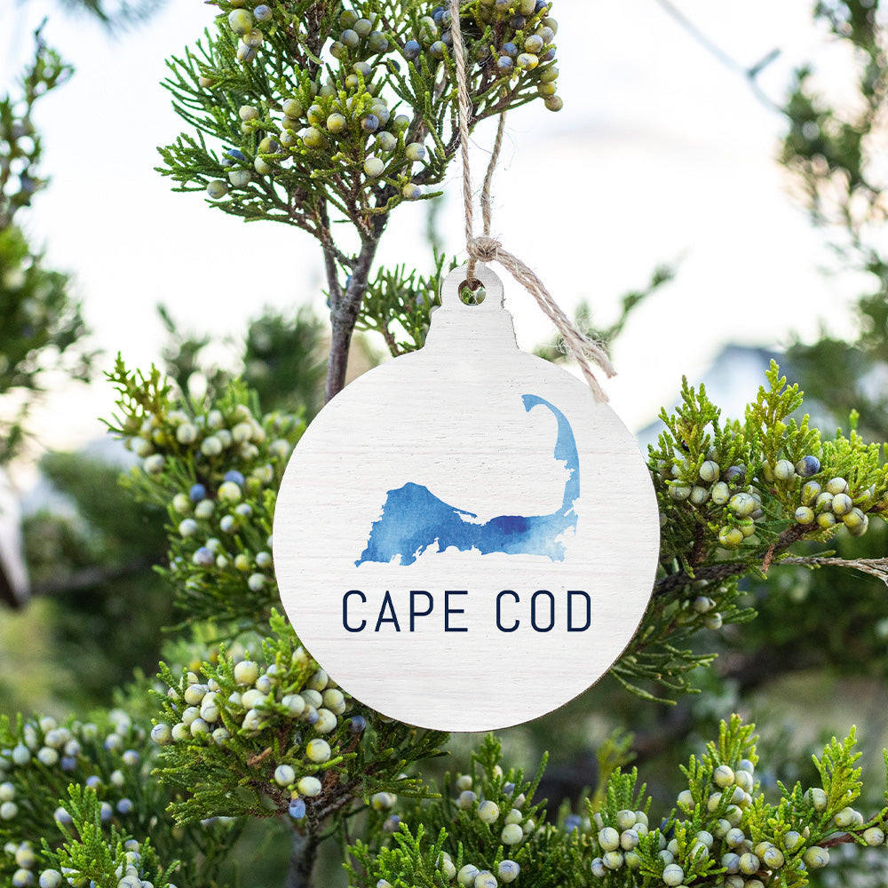 Watercolor Cape Silo Bulb Ornament