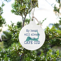 My Heart Cape Cod Bulb Ornament