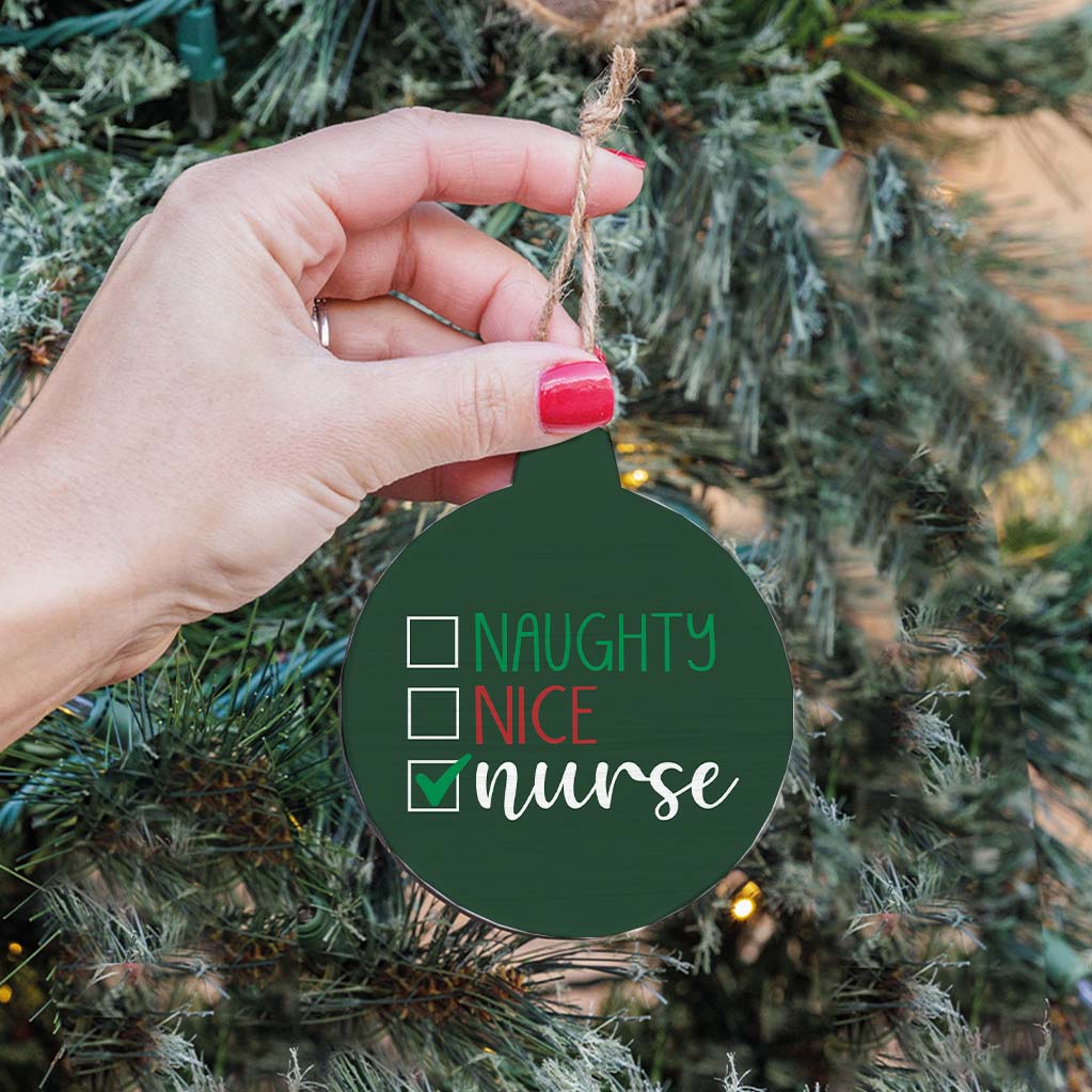 Naughty Nice Nurse Ornament