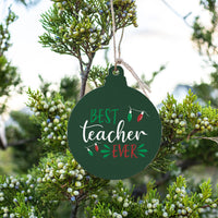 Best Teacher Ever Ornament