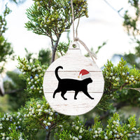 Santa Cat Ornament