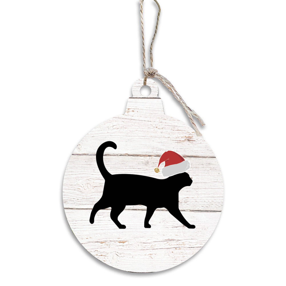 Santa Cat Ornament