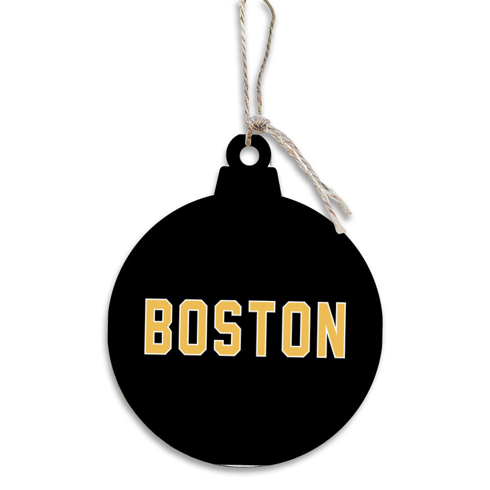 Boston Black and Gold Ornament