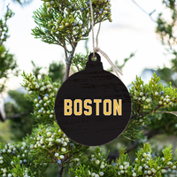 Boston Black and Gold Ornament