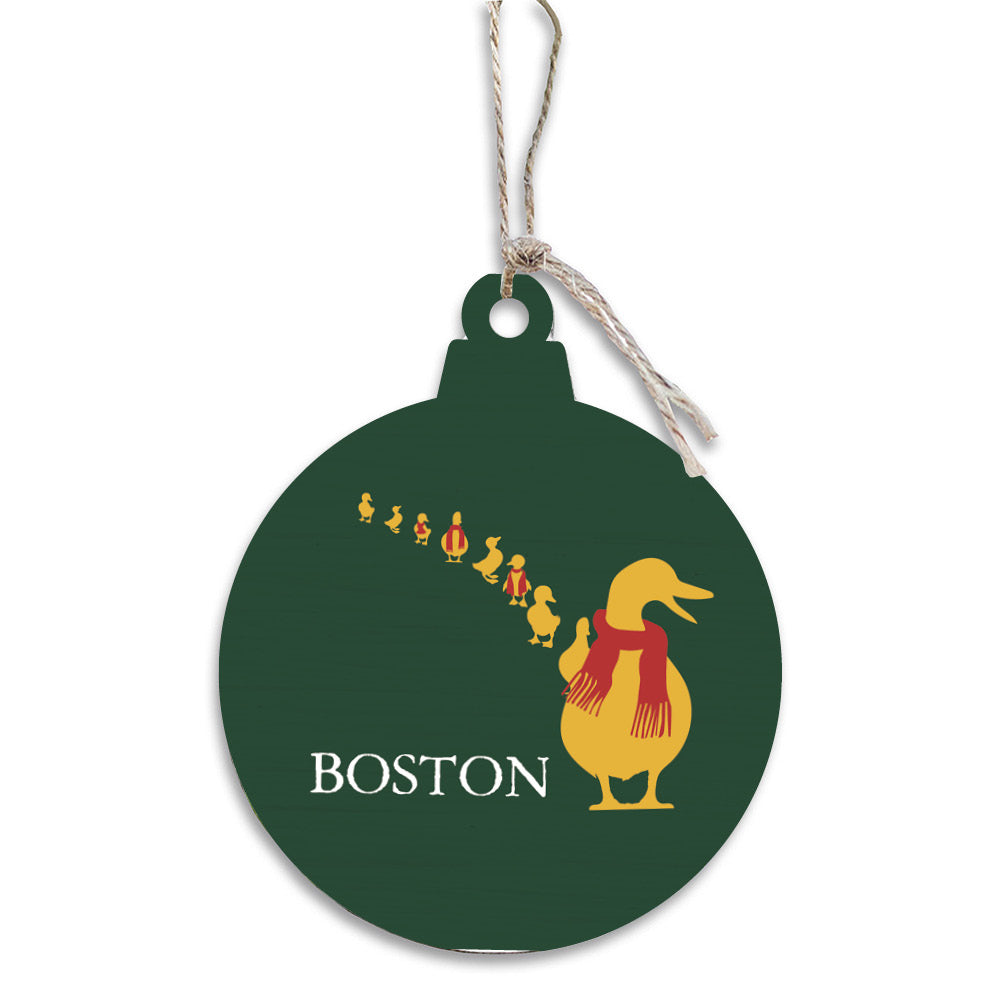 Boston Holiday Ducklings Ornament