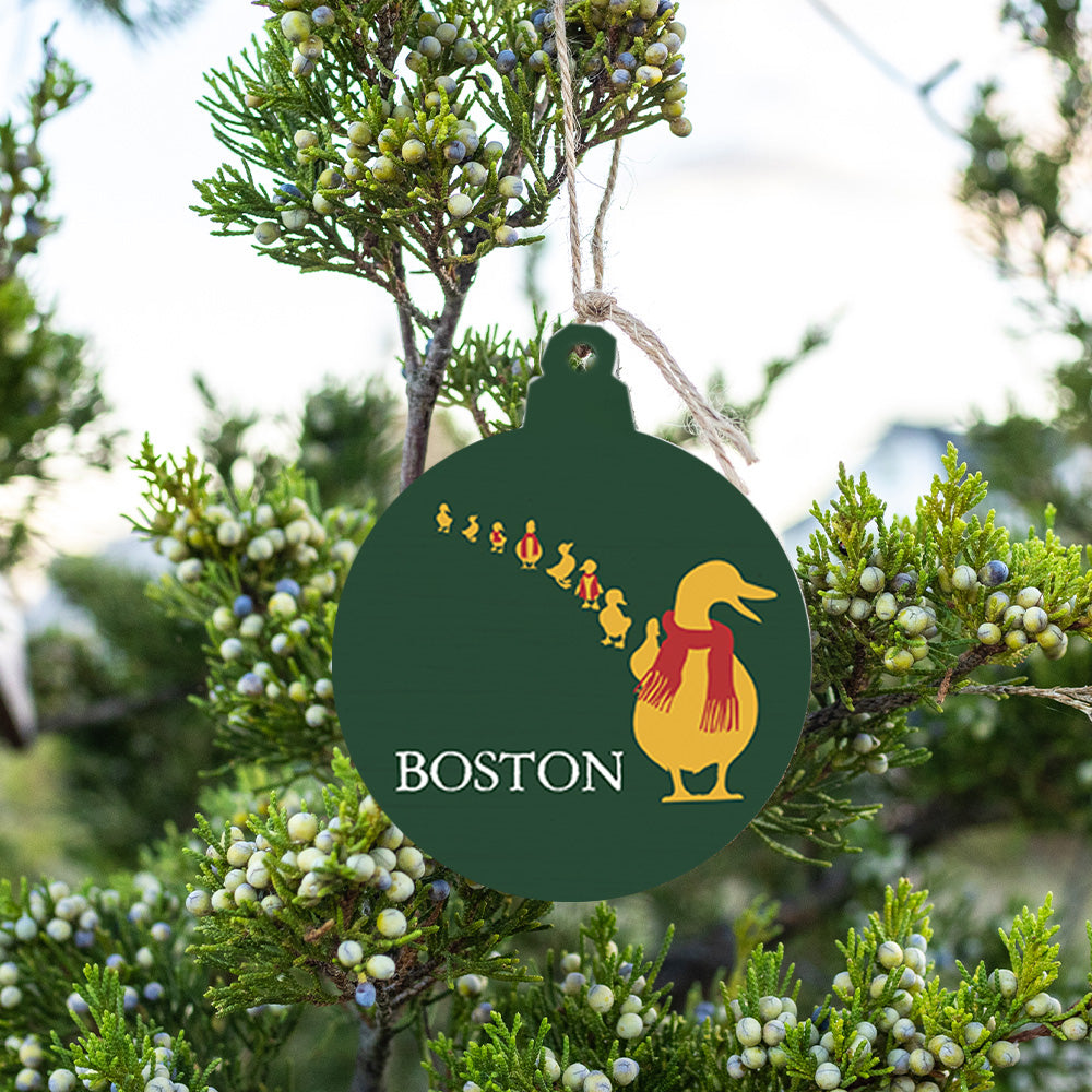 Boston Holiday Ducklings Ornament