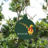 Boston Holiday Ducklings Ornament