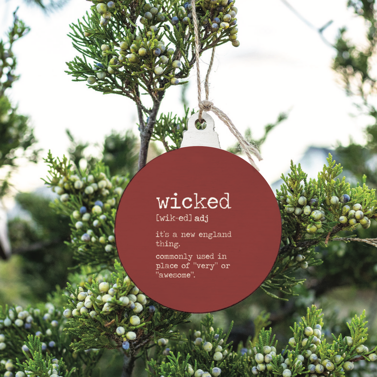 Wicked Definition Bulb Ornament