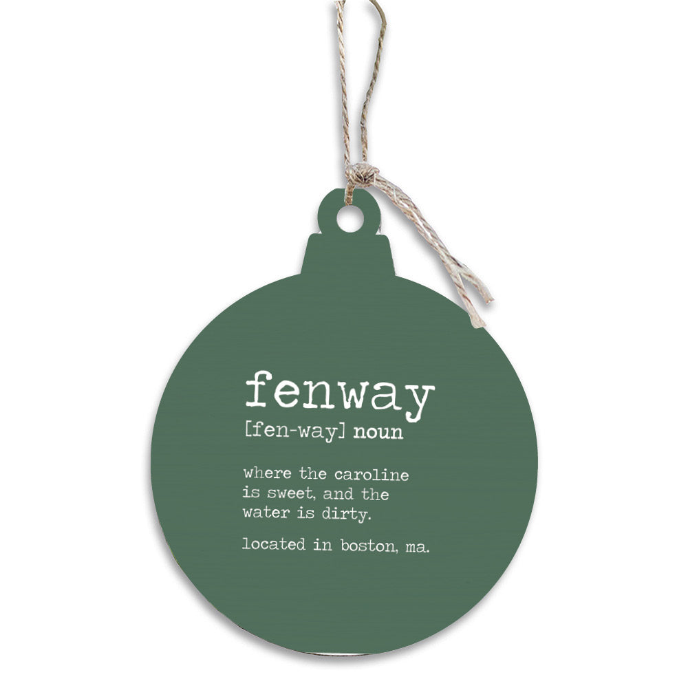 Fenway Definition Ornament