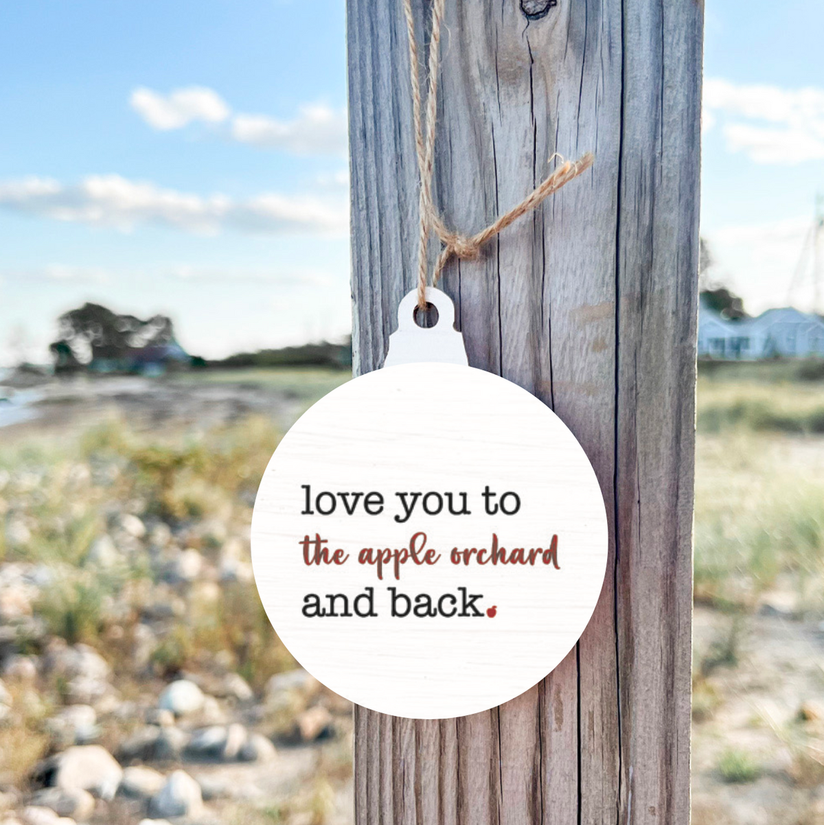 Love You To The Apple Orchard Bulb Ornament