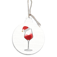 Santa Wine Ornament