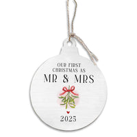 Our First Christmas as Mr. & Mrs. Ornament