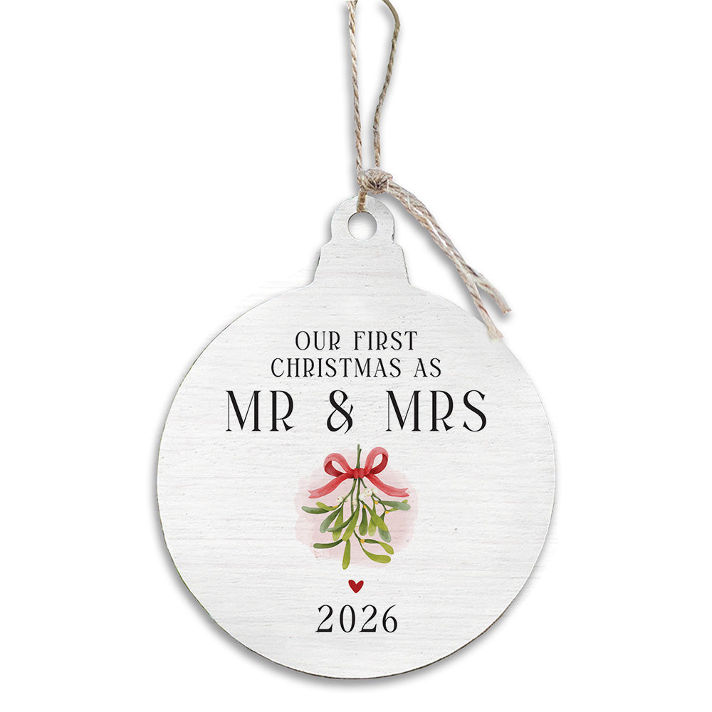 Christmas Mr And Mrs Ornament