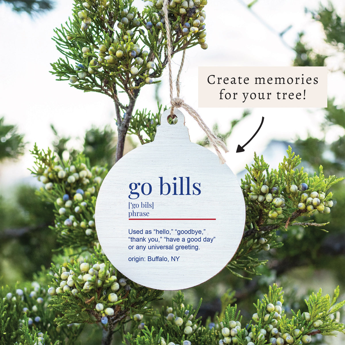 Go Bills Definition Ornament
