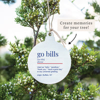 Go Bills Definition Ornament