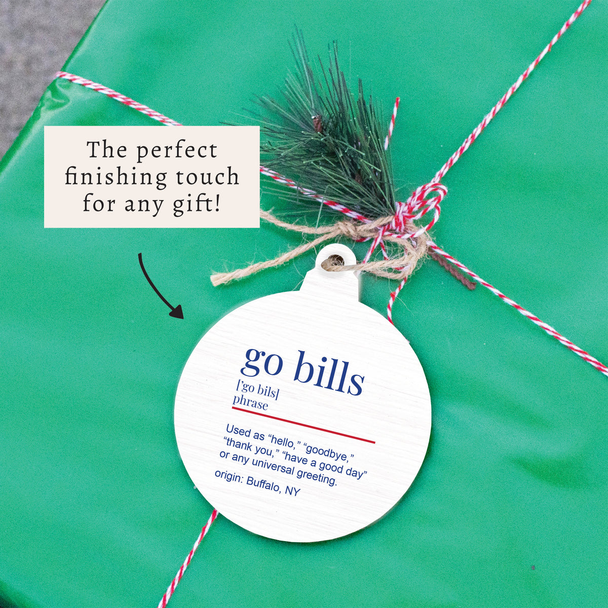 Go Bills Definition Ornament