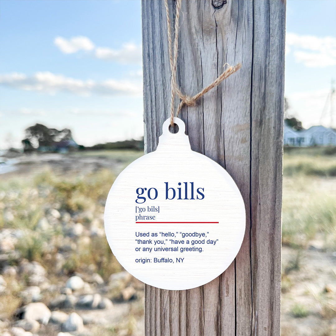 Go Bills Definition Ornament