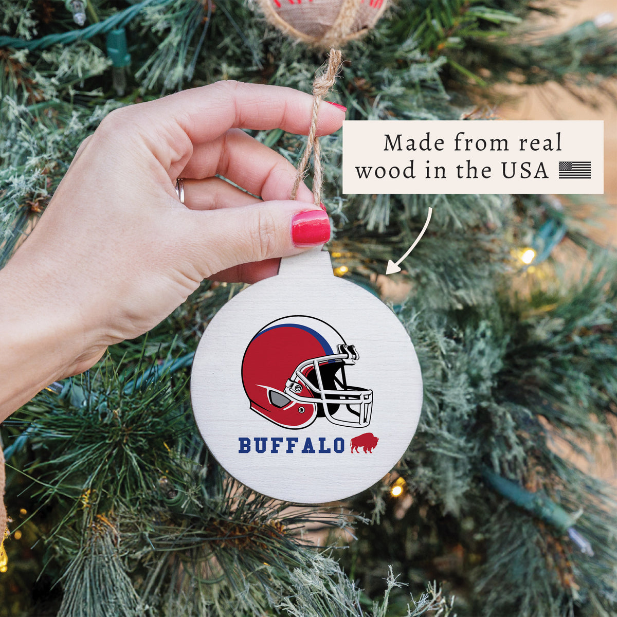 Buffalo Helmet Ornament