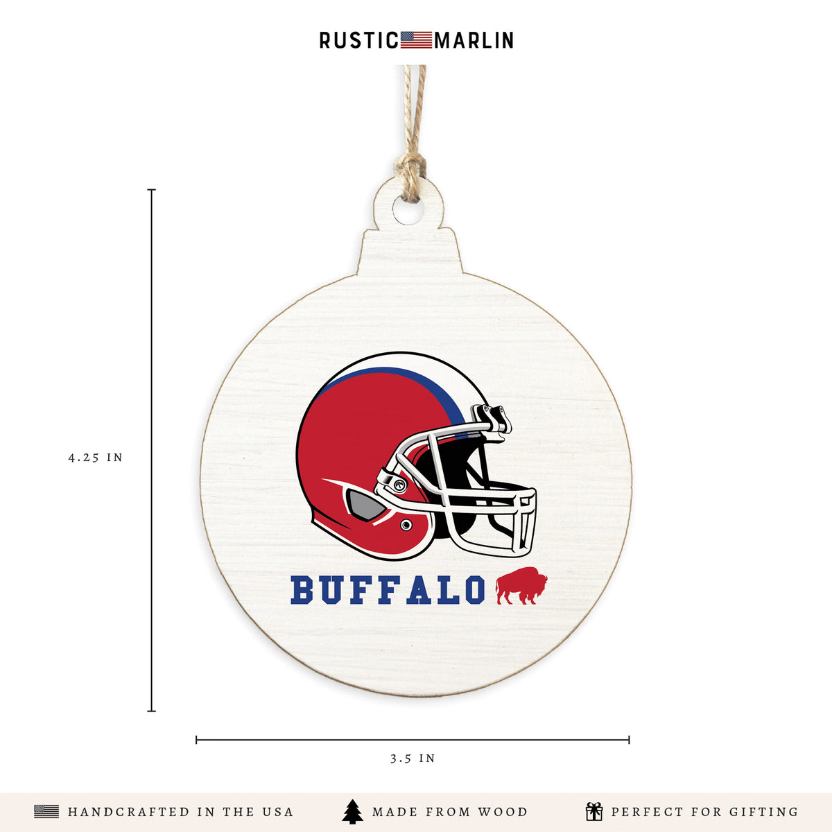 Buffalo Helmet Ornament