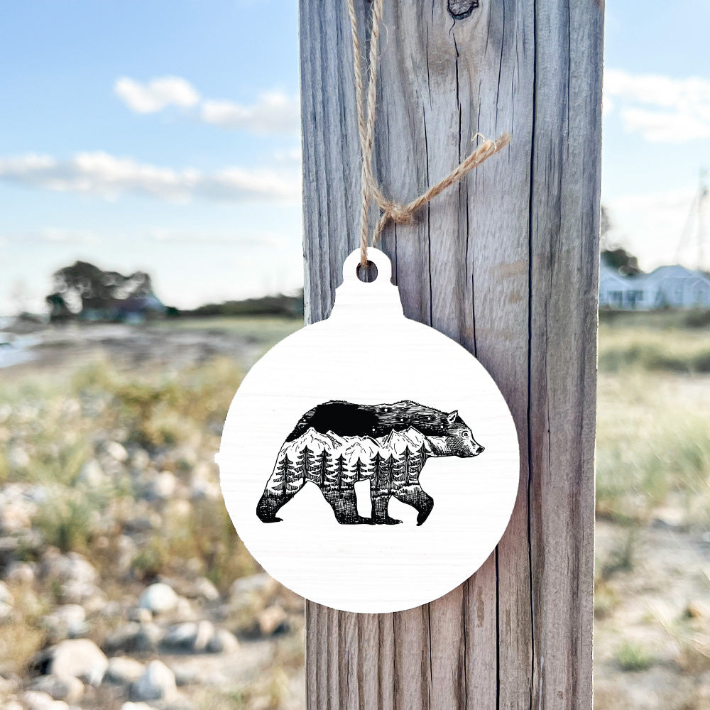 Mountains Bear Ornament