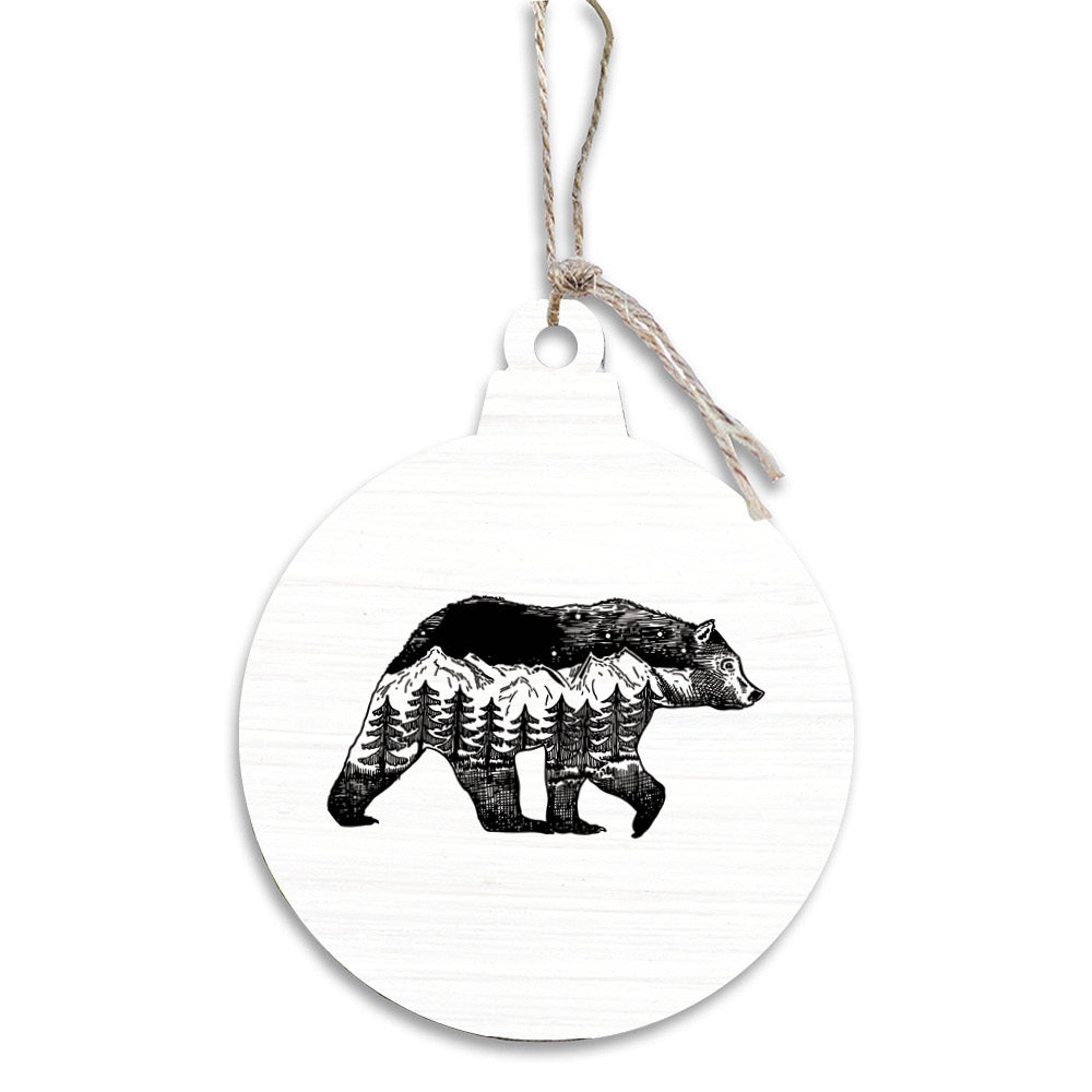 Mountains Bear Ornament