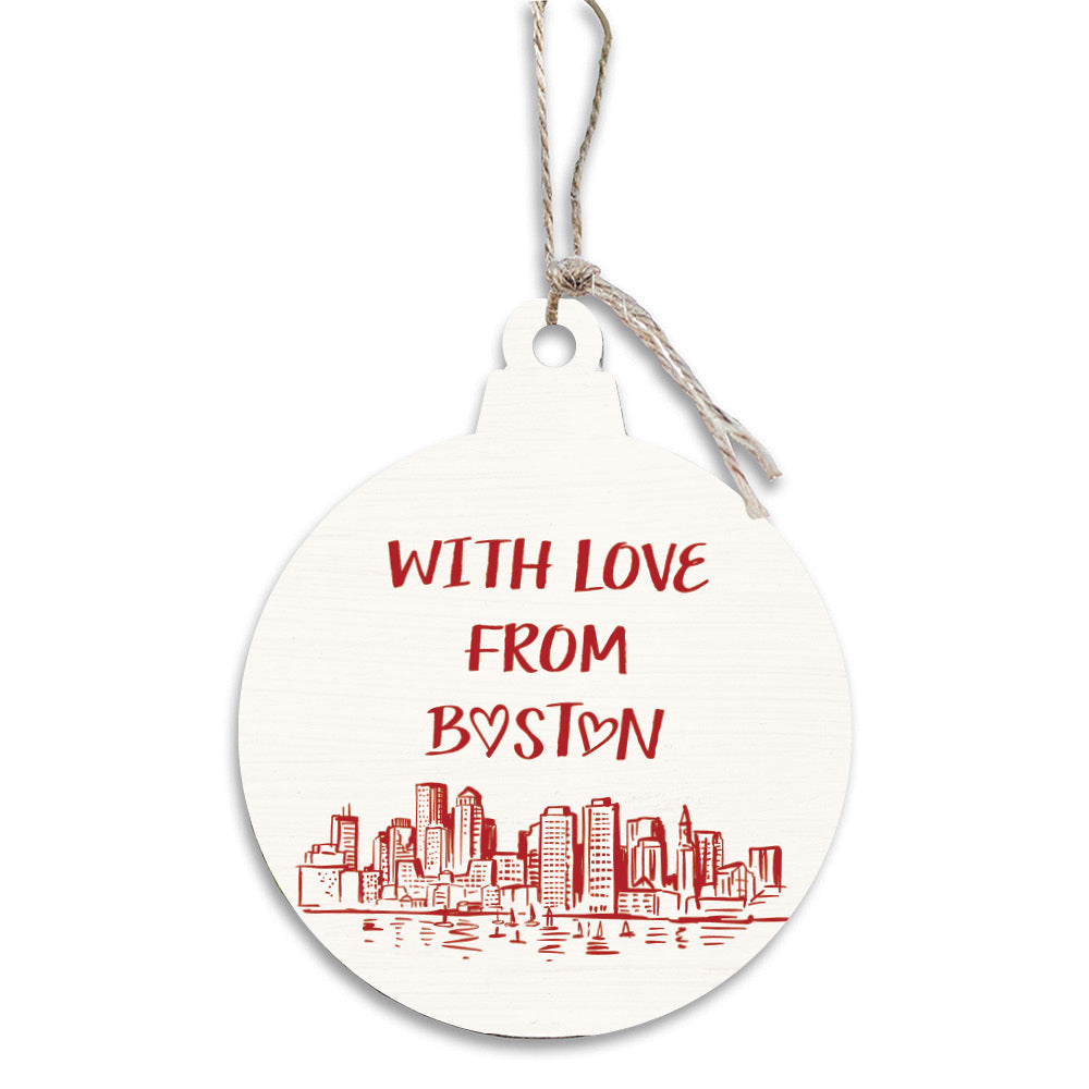 With Love from Boston Ornament