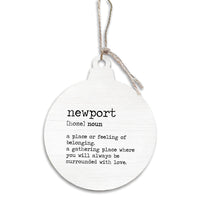Definition Personalized Ornament